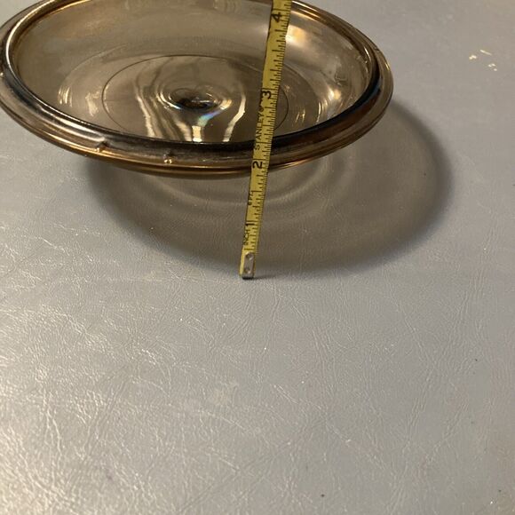 PYREX Vision Corning V1.5C Glass Amber Brown Lid - Picture 6 of 7